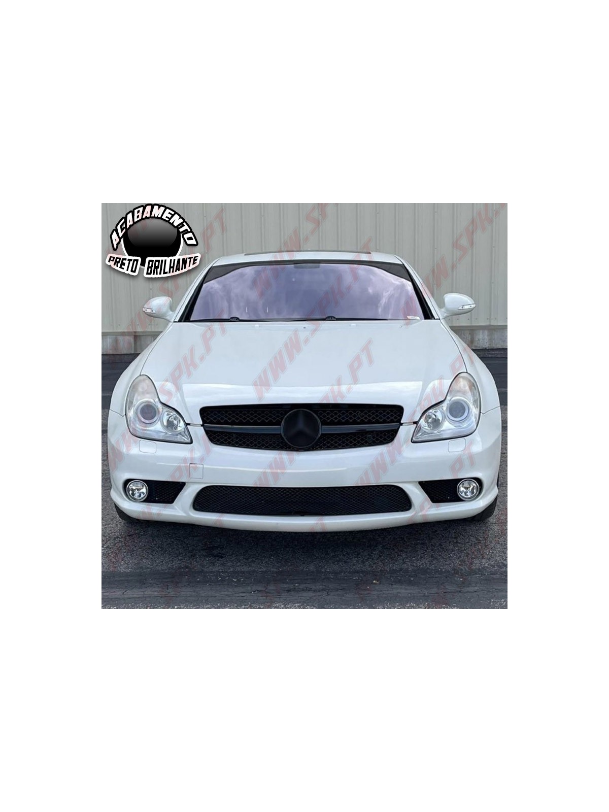 Grelha Frontal Look AMG Black Gloss - Mercedes CLS W219 (2004-2008)