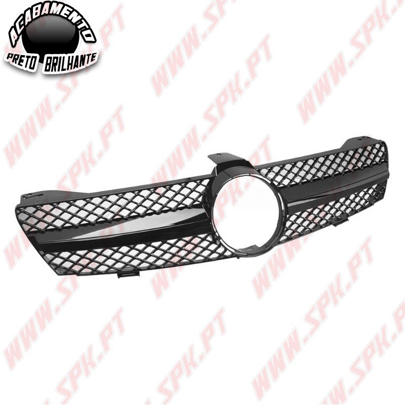 Grelha Frontal Look AMG Black Gloss - Mercedes CLS W219 (2004-2008)