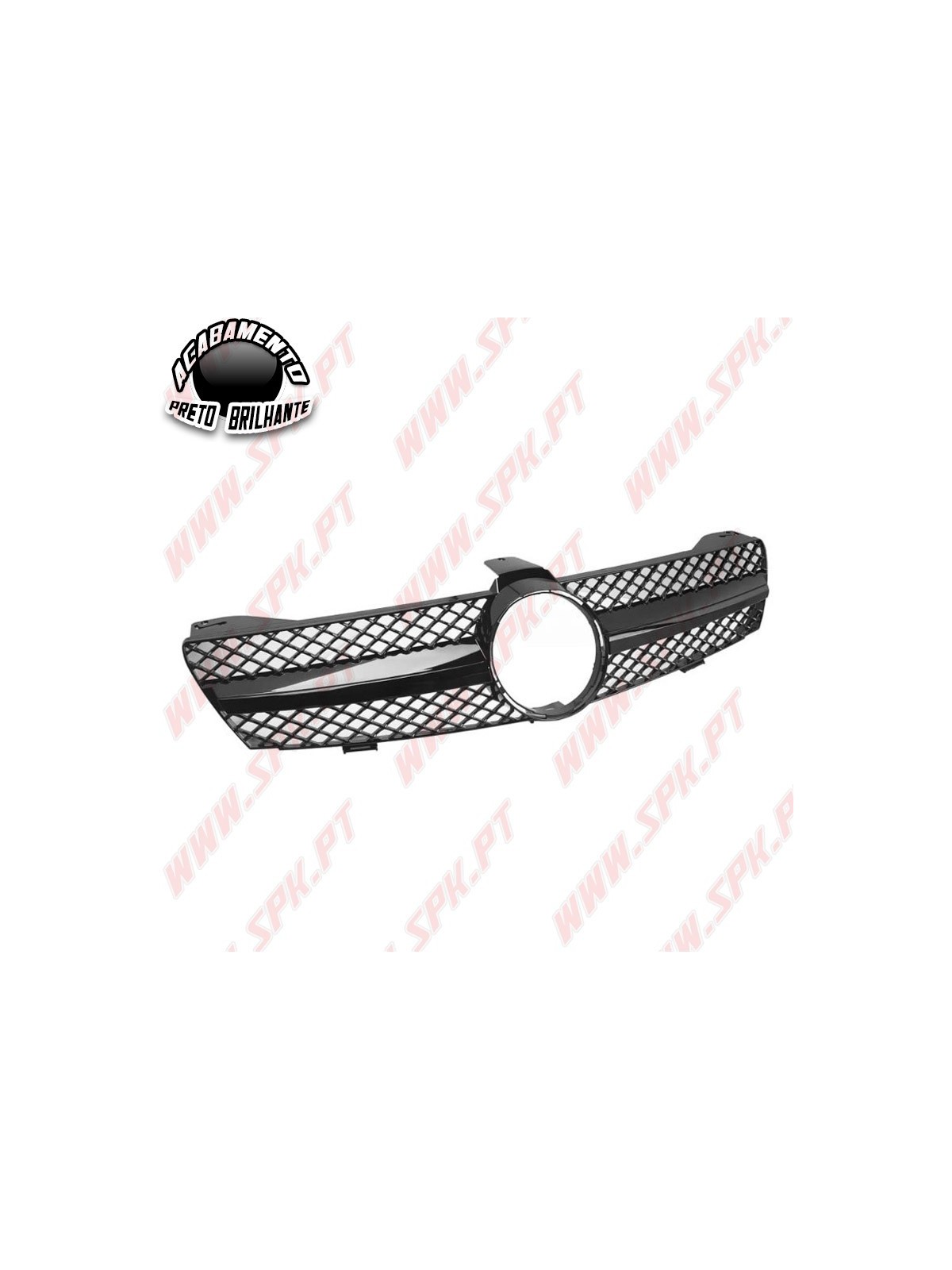 Grelha Frontal Look AMG Black Gloss - Mercedes CLS W219 (2004-2008)