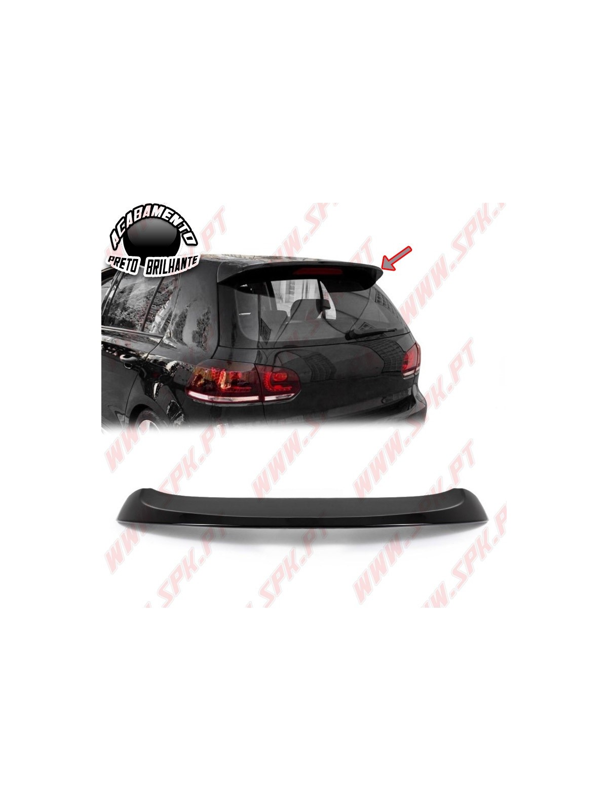 Aileron Traseiro Look GTI - VW Golf 6 Standard (2008-2012)