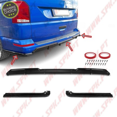 Difusor Traseiro + Splitters - VW T6 / T6.1 (2015-2023)
