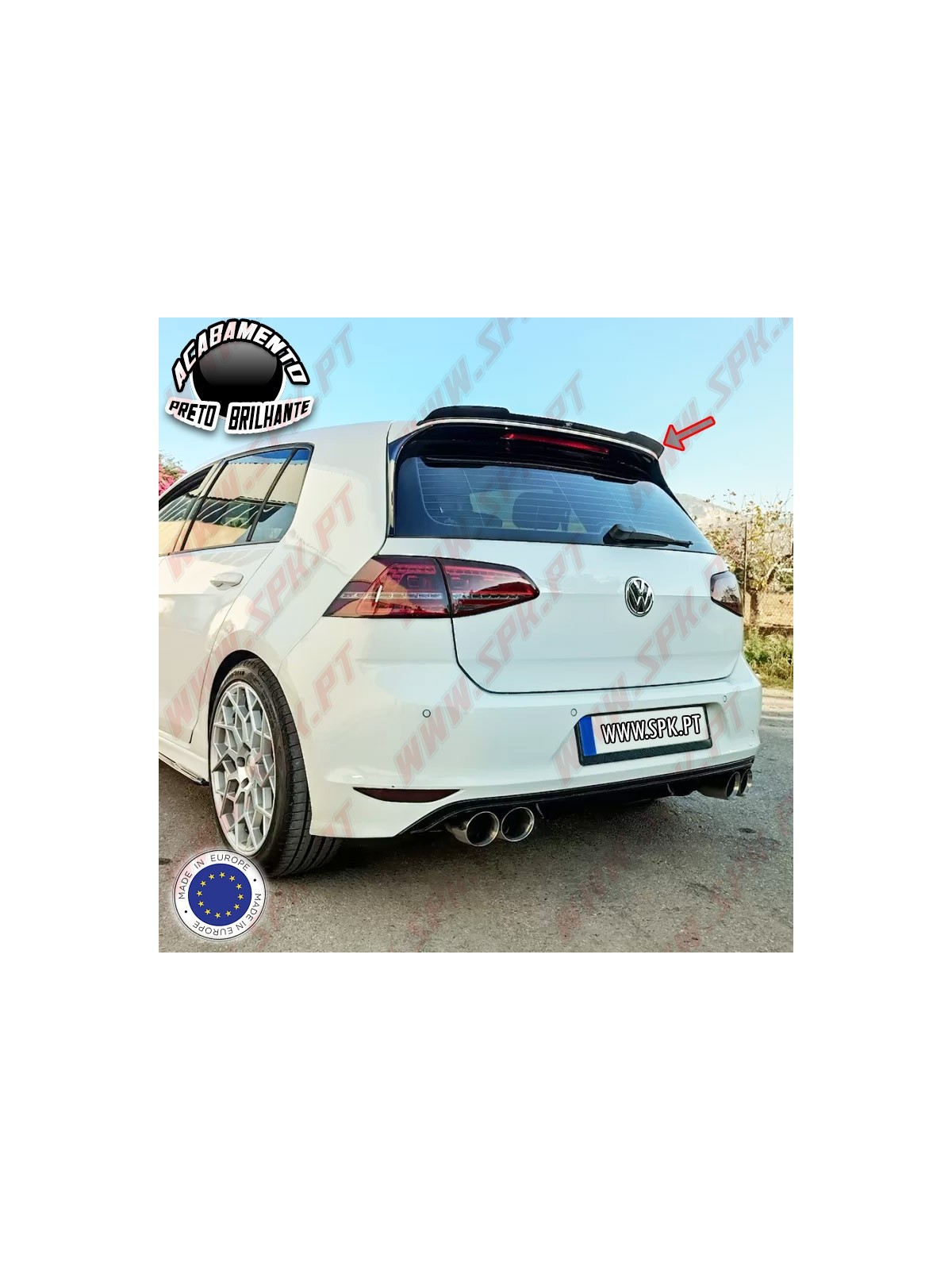 Extensão de Aileron - VW Golf 7 / 7.5 GTI / R / R-Line (2012-2019)