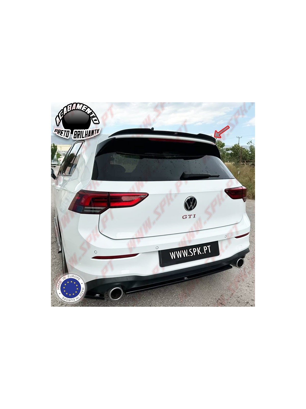 Extensão de Aileron - VW Golf 8 / 8.5 GTI / GTD / GTE / R / R-Line (2012-2019)