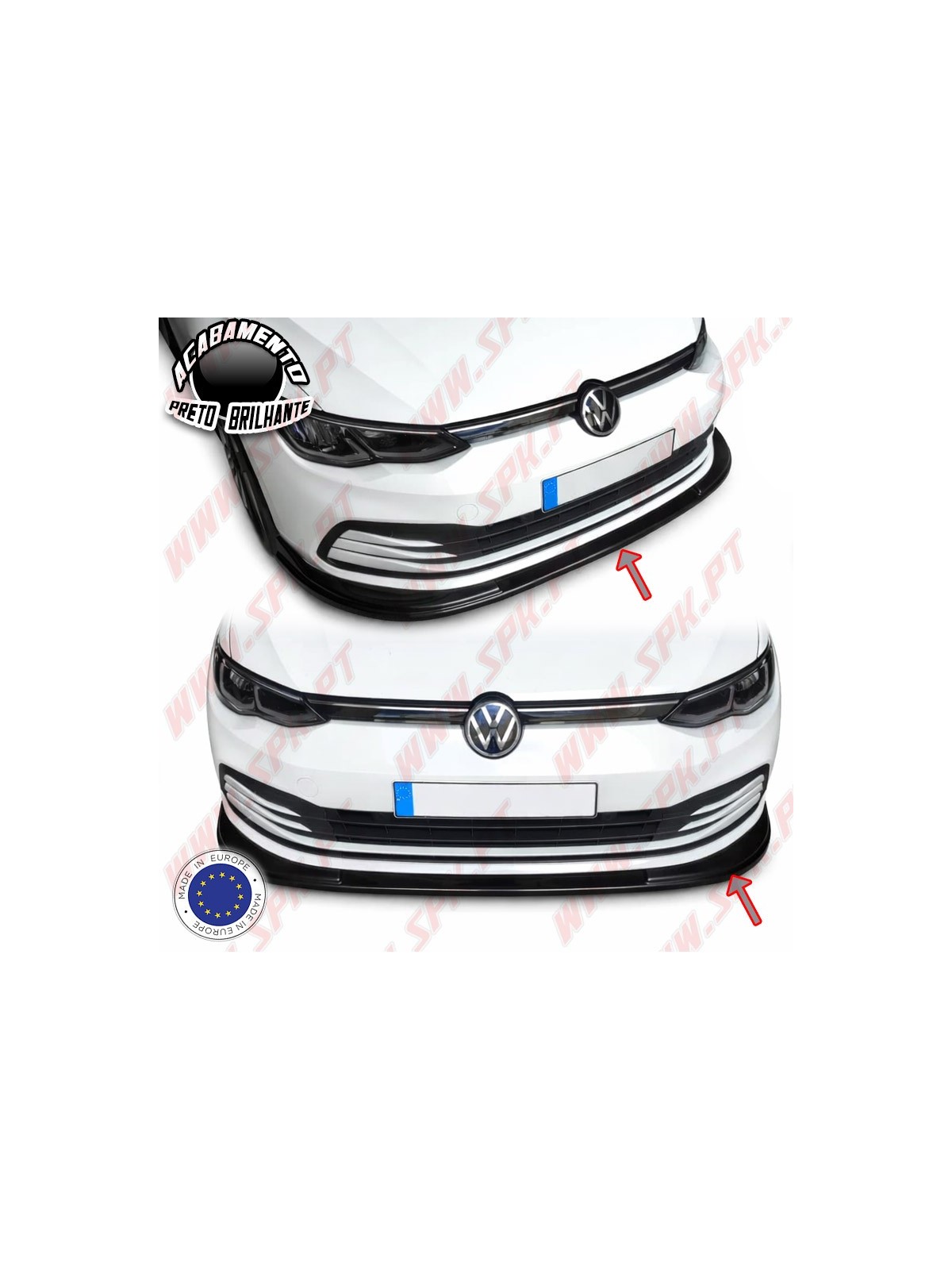 Lip Spoiler Frontal - VW Golf 8 "Standard" (2019-2024)