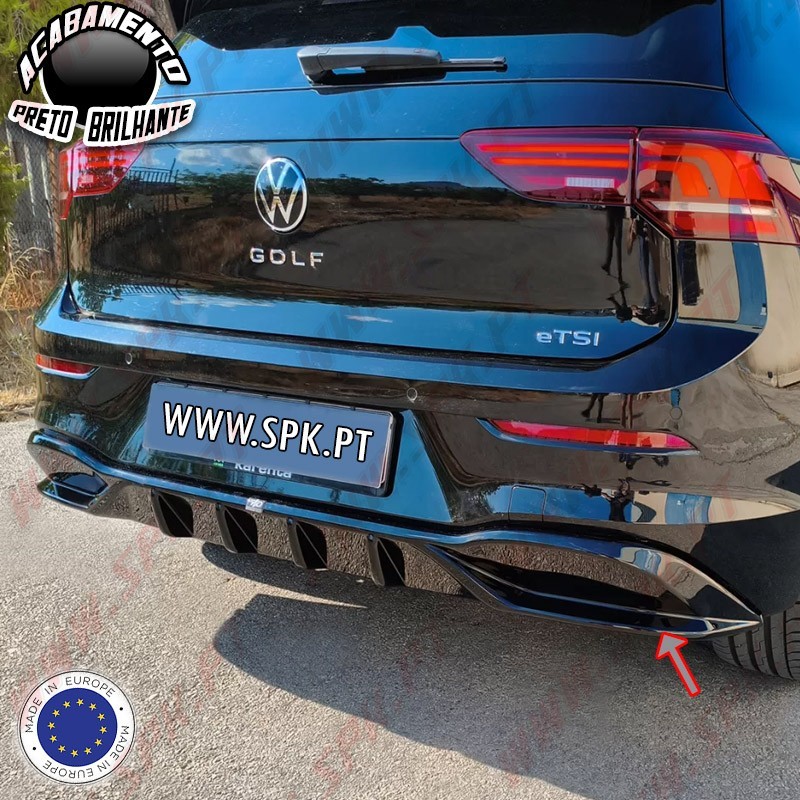 Difusor Traseiro - VW Golf 8 / 8.5 "Standard" (2019-)