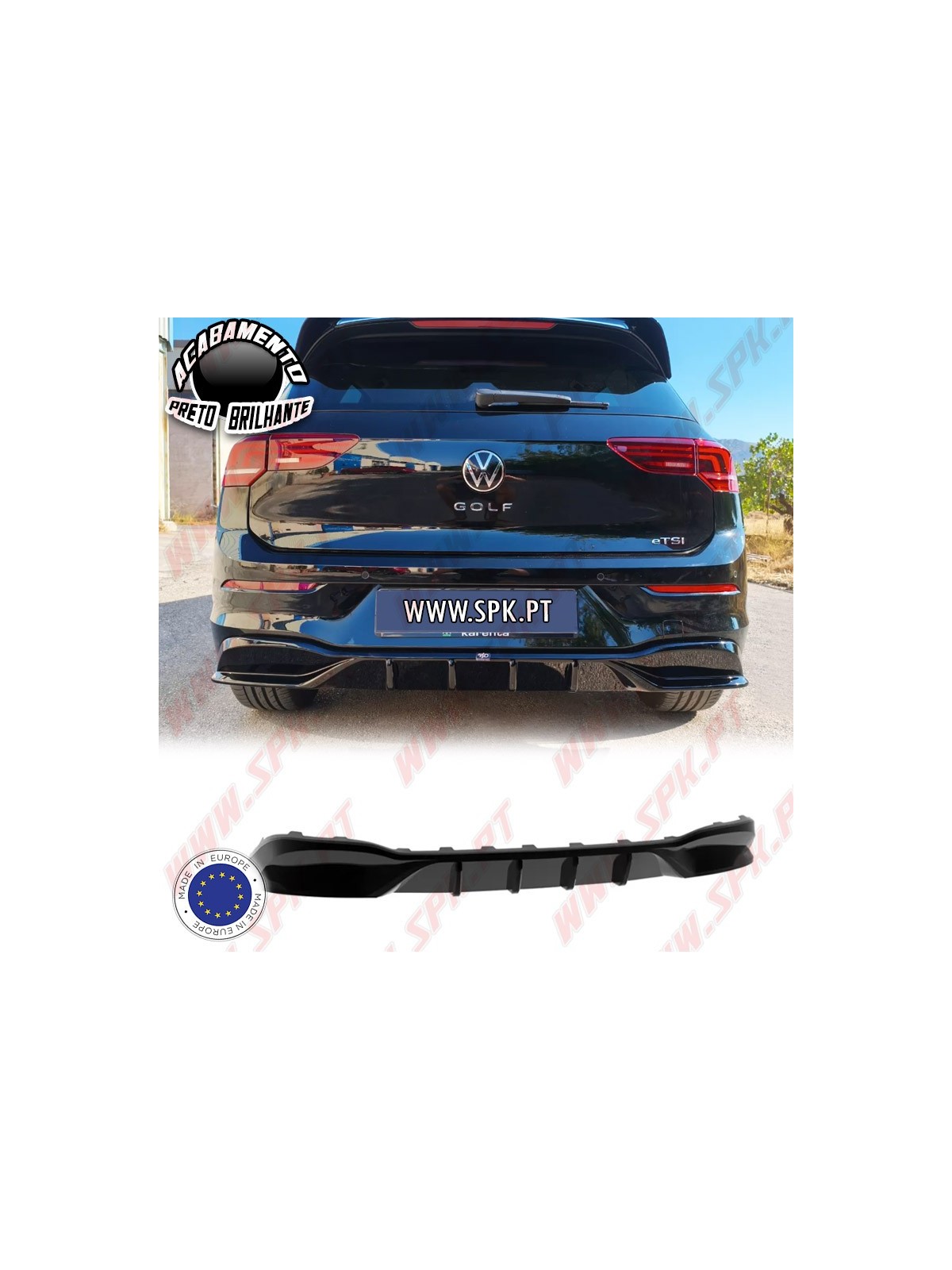 Difusor Traseiro - VW Golf 8 / 8.5 "Standard" (2019-)