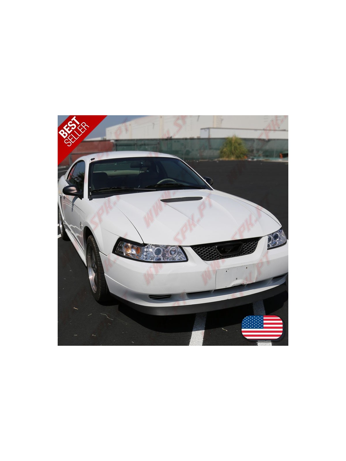 Faróis Angel Eyes / Chrome - Ford Mustang (1998-2004)