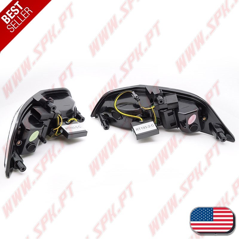 Faróis Presença + Piscas Frontais LED Chrome - Ford Mustang (2015-2017)