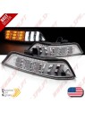 Faróis Presença + Piscas Frontais LED Chrome - Ford Mustang (2015-2017)