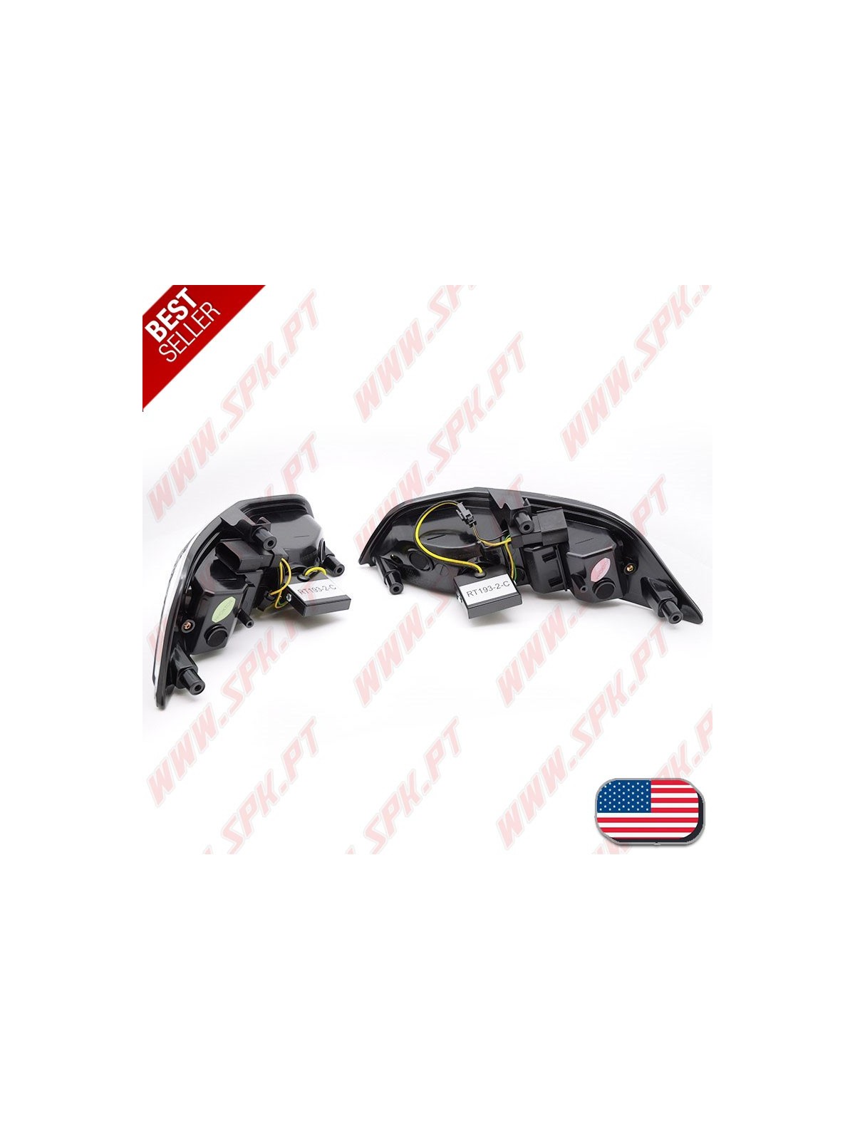 Faróis Presença + Piscas Frontais LED Black - Ford Mustang (2015-2017)