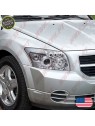 Faróis Angel Eyes LED / Chrome - Dodge Caliber (2006-2012)