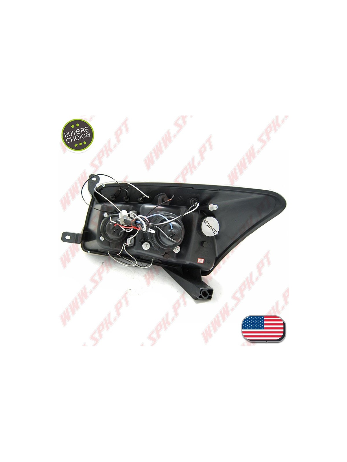 Faróis Angel Eyes LED / Black - Dodge Caliber (2006-2012)