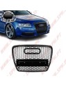 Grelha Frontal Look RS Black Gloss - Audi A6 C6 (2004-2011)