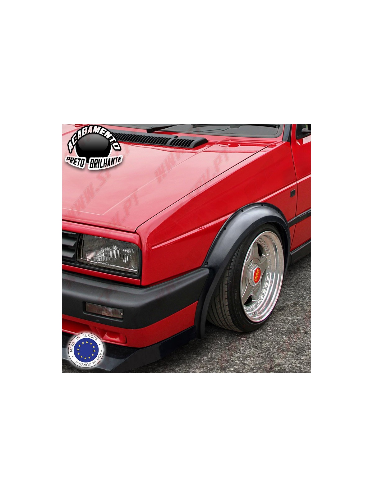 Kit 4 Alargamentos Plástico - VW Golf 2 / Jetta 2 (1983-1992)