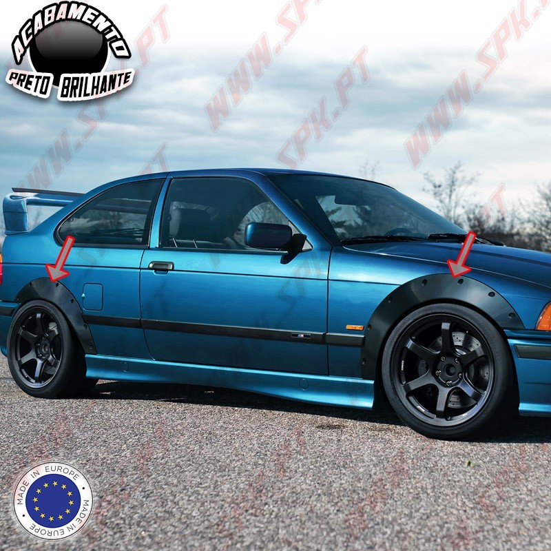 Kit 4 Alargamentos Plástico - BMW E36 Compact (1994-1999)