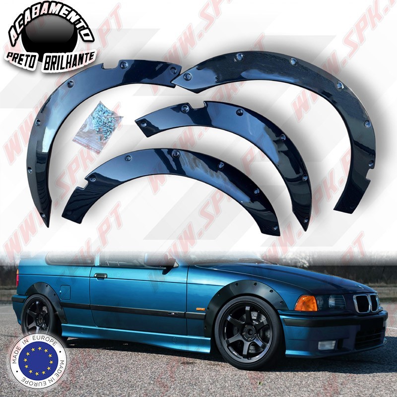 Kit 4 Alargamentos Plástico - BMW E36 Compact (1994-1999)