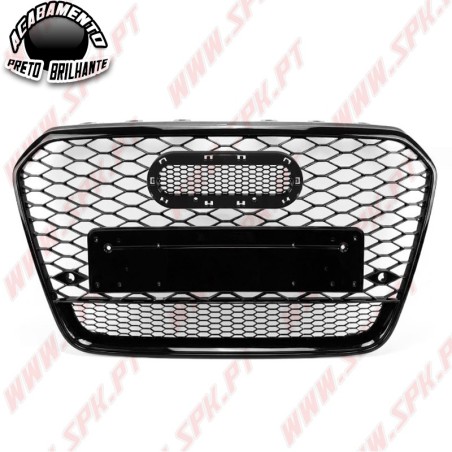 Grelha Frontal Look RS Black Gloss - Audi A6 / S6 C7 (2011-2014)