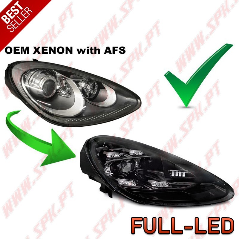 Faróis FULL-LED Black - Porsche Cayenne (2010-2015)