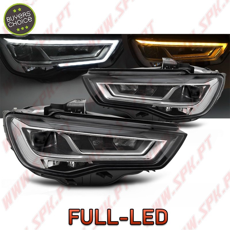 Faróis XENON FULL-LED DRL Black - Audi A3 8V (2012-2016)