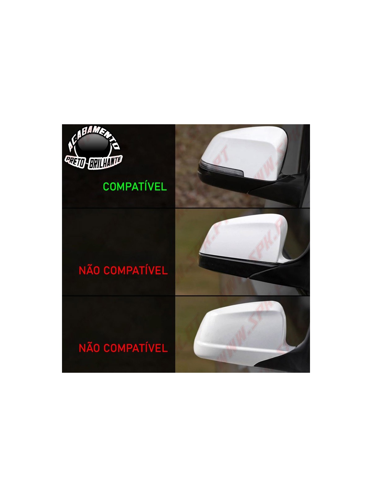 Capas de Espelhos Look M - BMW F10 / F11 / F06 / F07 / F12 / F13 LCI (2014-2017)