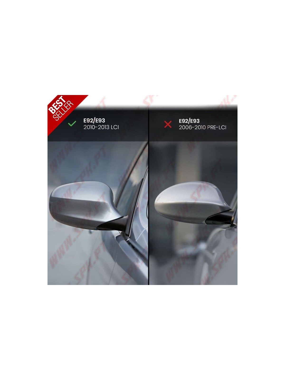 Capas de Espelhos Look M - BMW E92 / E93 LCI (2010-2013)