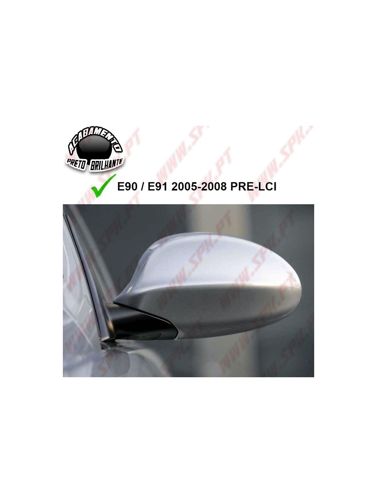 Capas de Espelhos Look M - BMW E90 / E91 Pré-LCI (2005-2008)