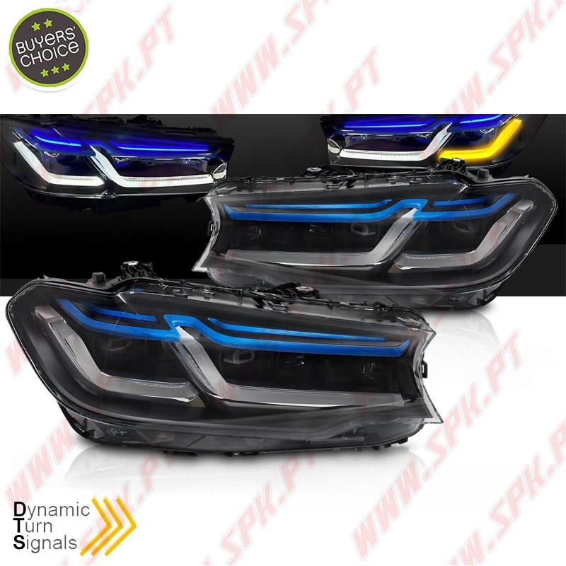 Faróis FULL-LED Black - BMW G30 / G31 (2017-2020)