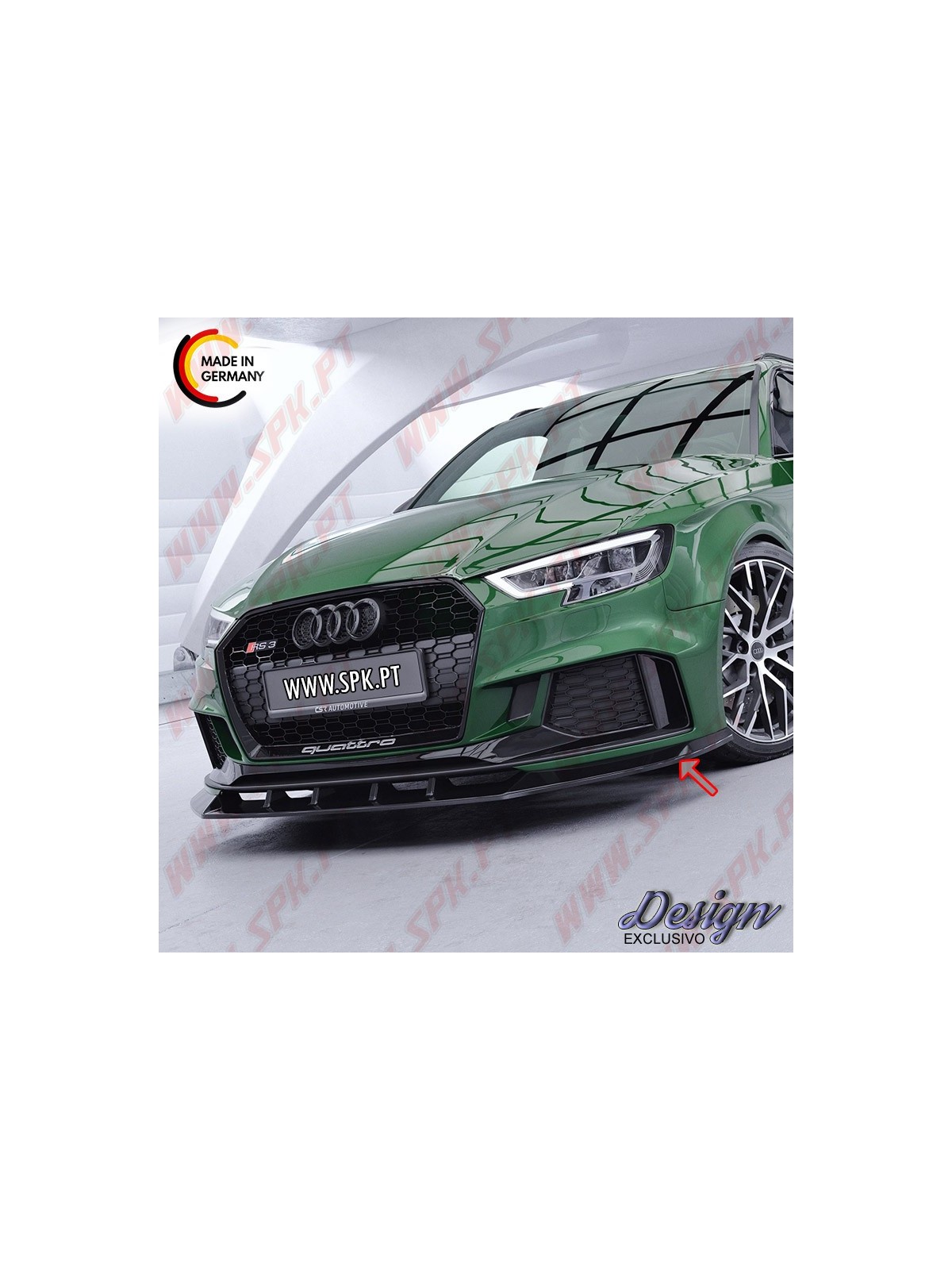 Lip Spoiler Frontal Audi RS3 8V (2016-)