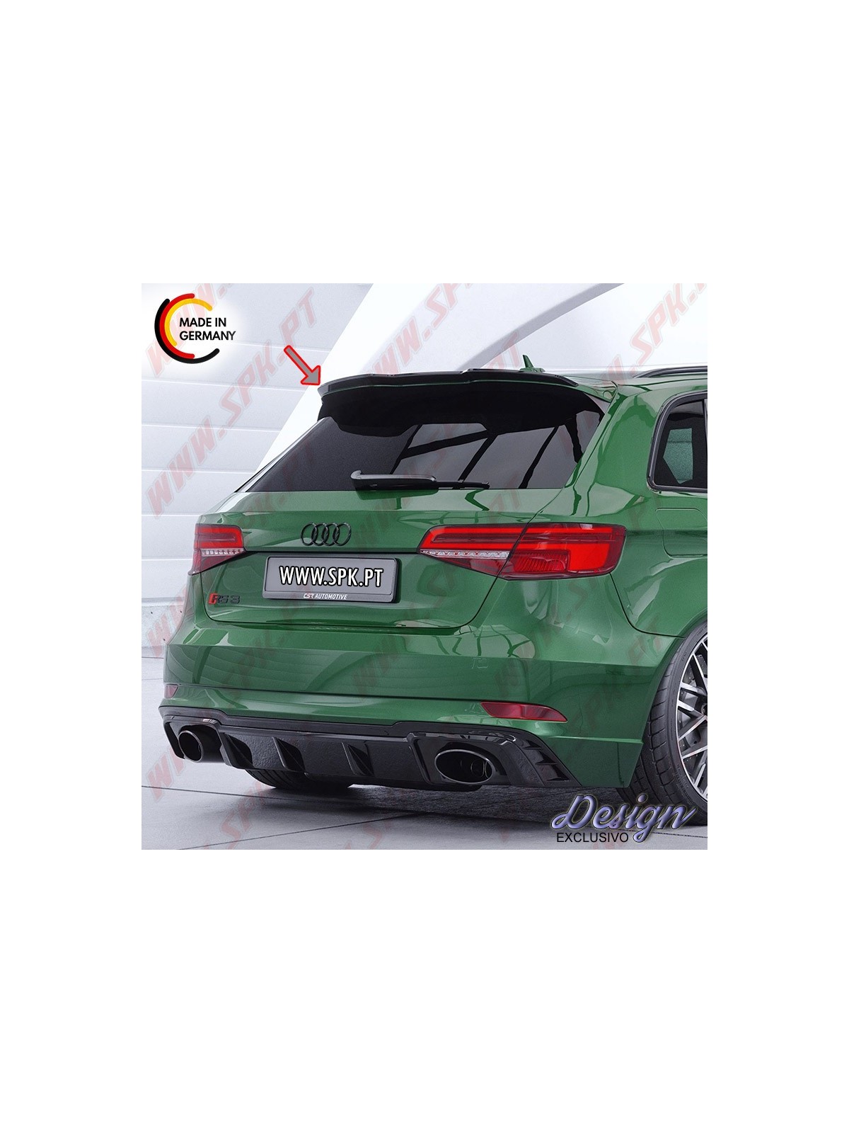 Aileron Traseiro Superior - Audi RS3 Sportback 8V (2015-2020)