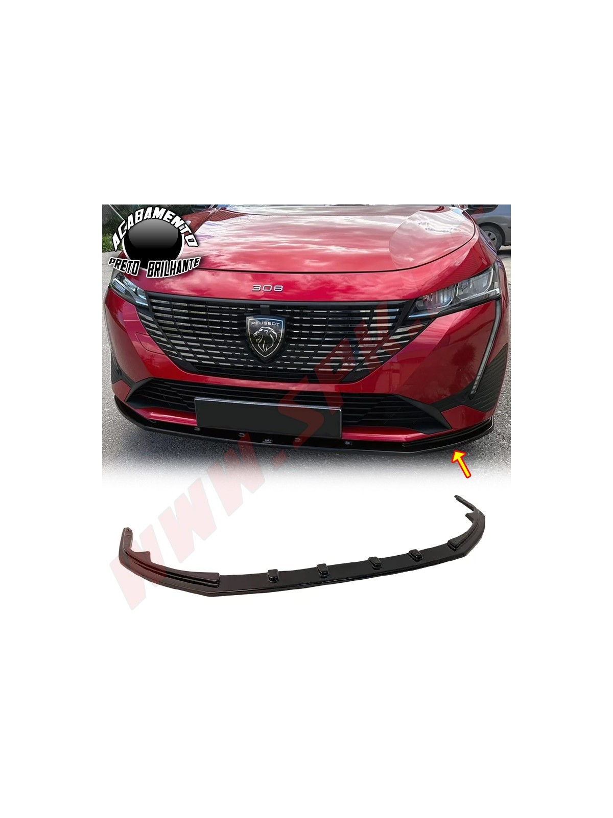 Lip Spoiler Frontal - Peugeot 308 MK3 (2021-) Lip Spoiler Frontal - Peugeot 308 MK3 (2021-)