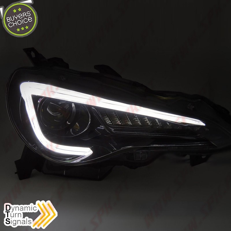 Faróis Tube-LED DRL Black - Toyota GT86 (2012-2021)