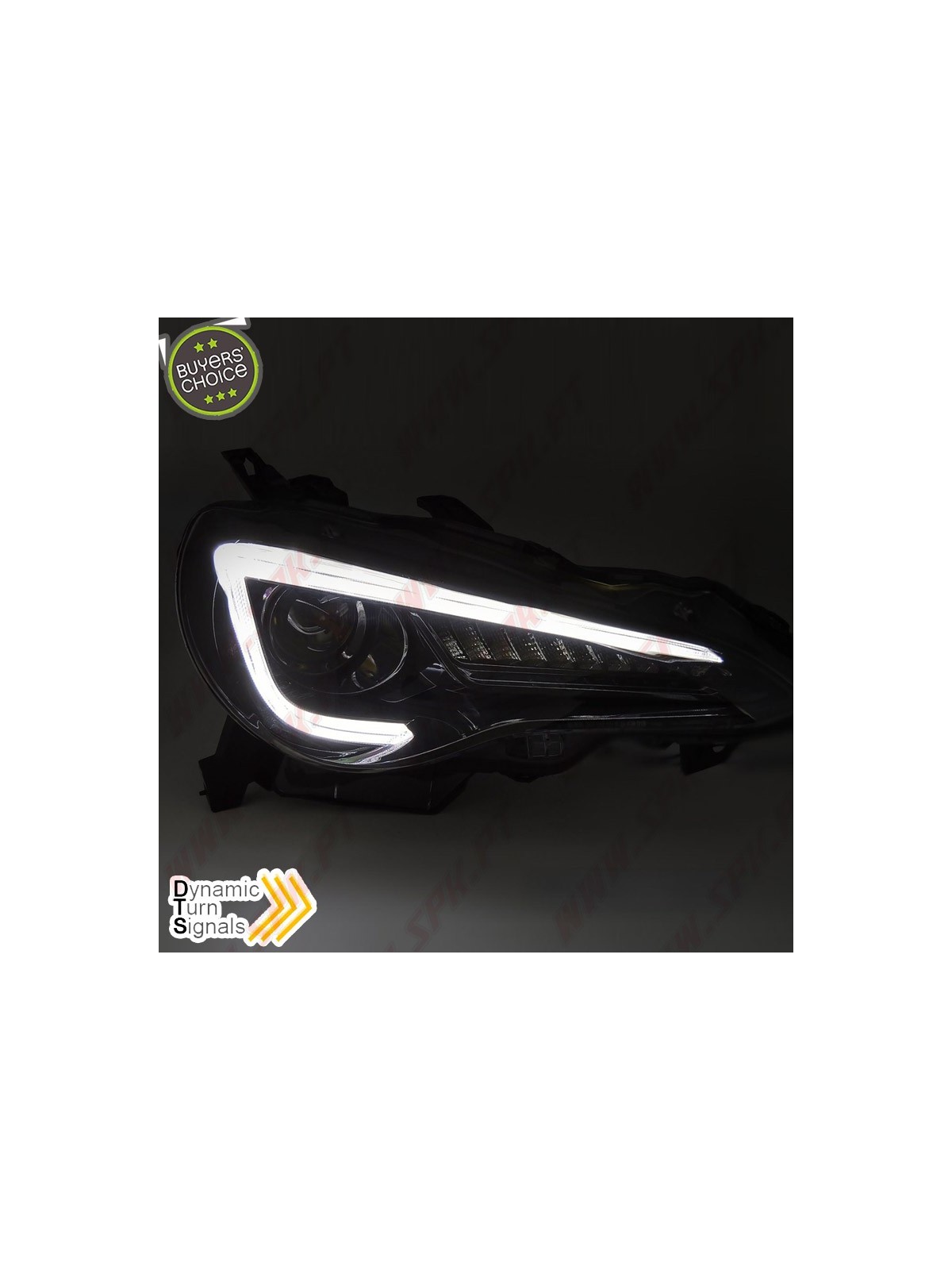 Faróis Tube-LED DRL Black - Toyota GT86 (2012-2021)