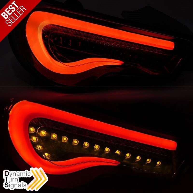 Farolins LED Dynamic Black+Smoke - Toyota GT86 (2012-2021)