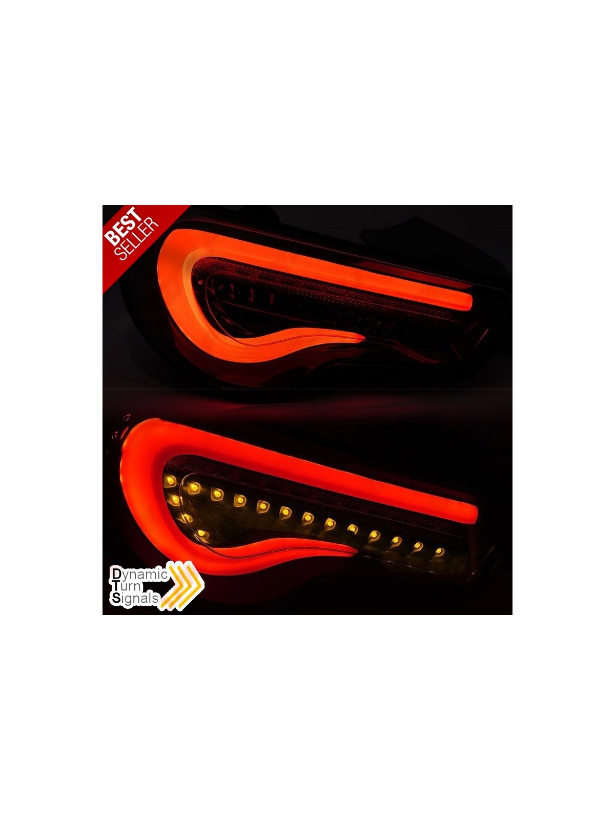 Farolins LED Dynamic Black+Smoke - Toyota GT86 (2012-2021)