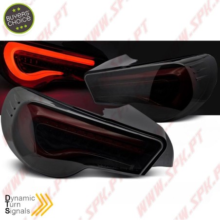 Farolins LED Dynamic Black+Smoke - Toyota GT86 (2012-2021)