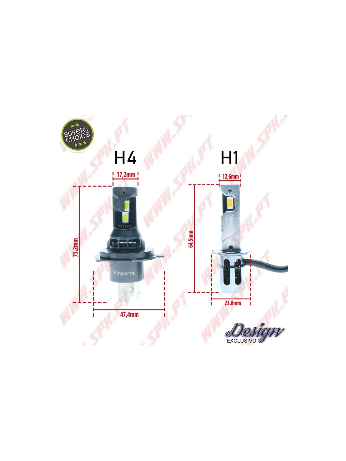 Kit 2 Lâmpadas LED EP Look Original - 4300K Clássico