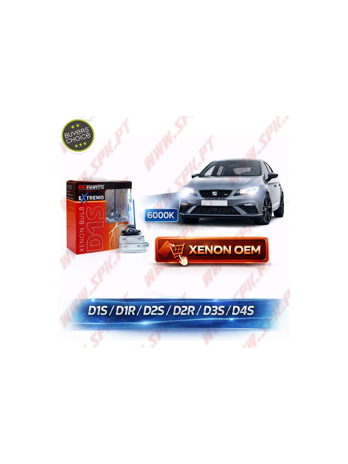 Pack 2 Lâmpadas Xenon OEM EP eXtremo - 6000K