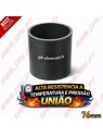 Tubo de Silicone União 76mm - Black Edition