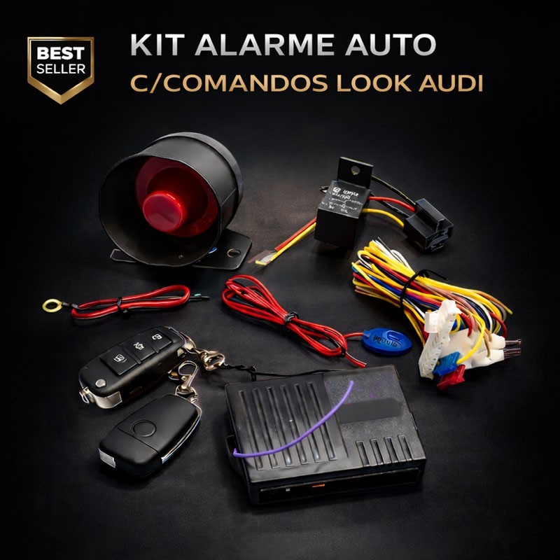 Kit Alarme Auto - C/Comandos Look Audi