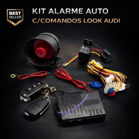 Kit Alarme Auto - C/Comandos Look Audi
