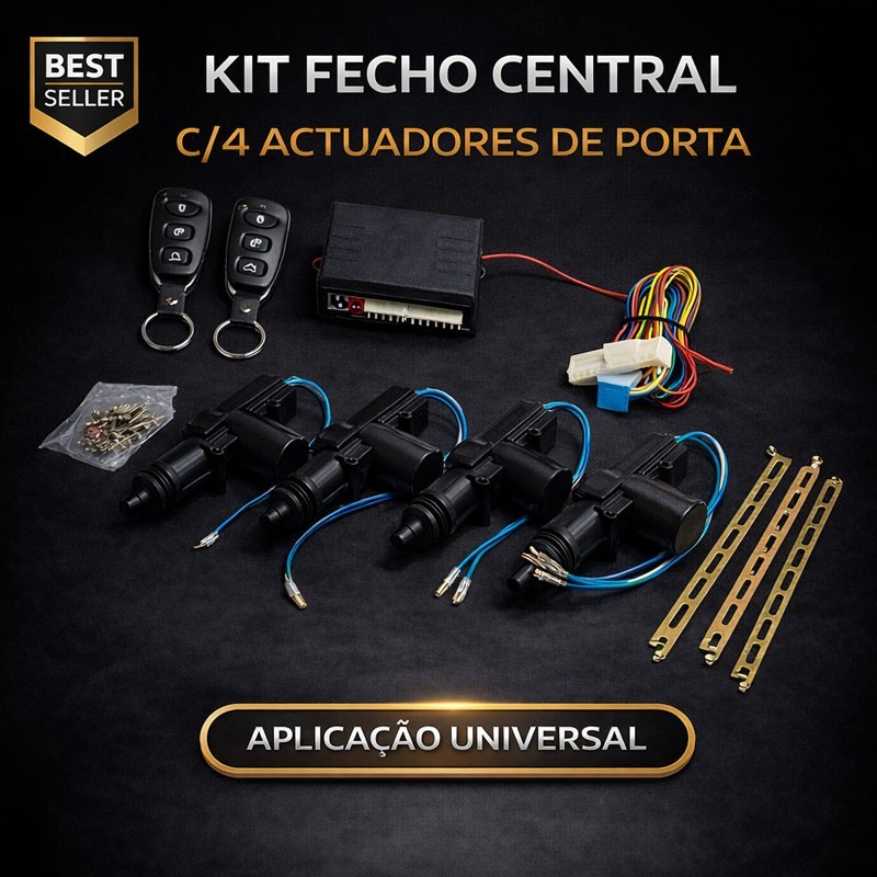 Kit Fecho Central - C/4 Actuadores de Porta