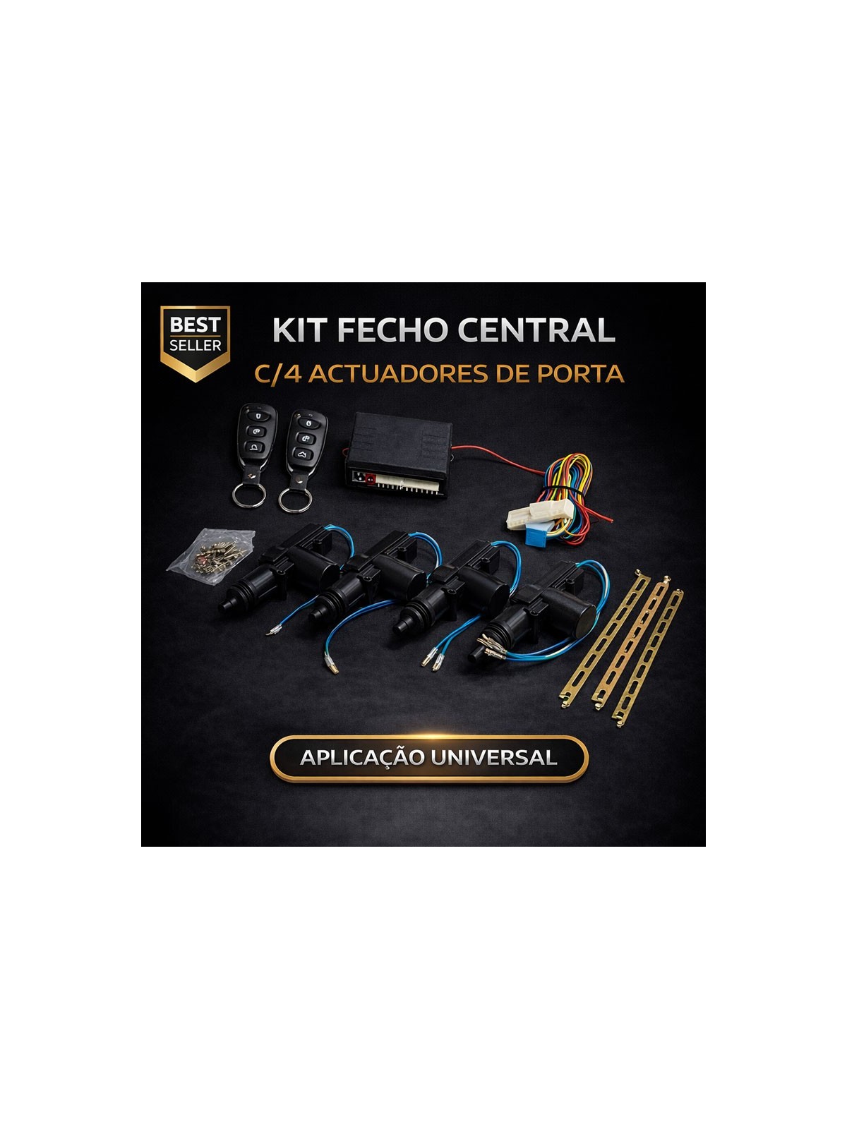 Kit Fecho Central - C/4 Actuadores de Porta
