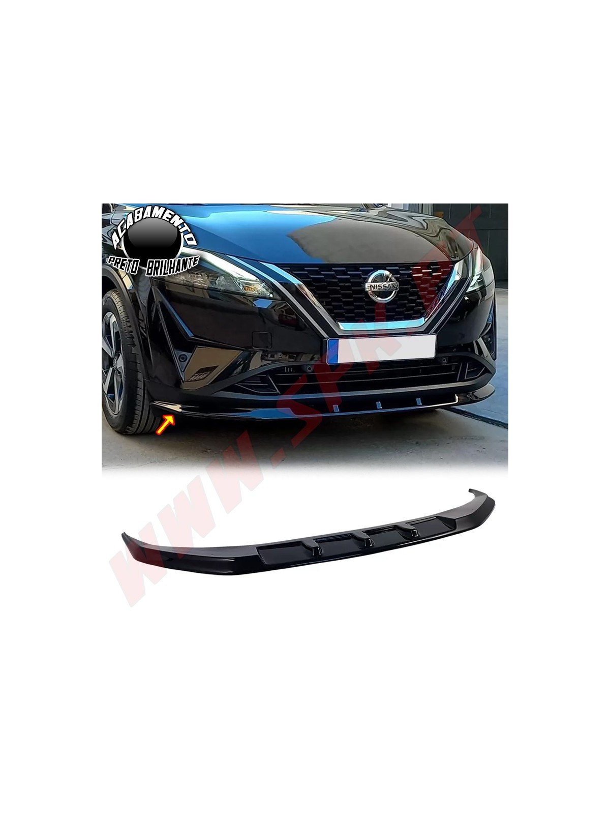 Lip Spoiler Frontal - Nissan Qashqai J12 (2021-) Lip Spoiler Frontal - Nissan Qashqai J12 (2021-)