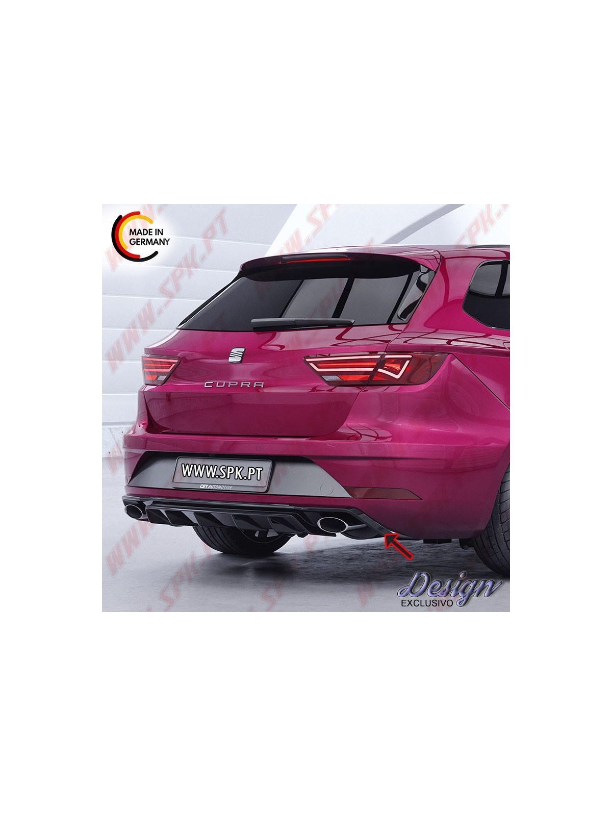 Difusor Traseiro - Seat Leon 5F ST - Cupra 300 (2018-2020)