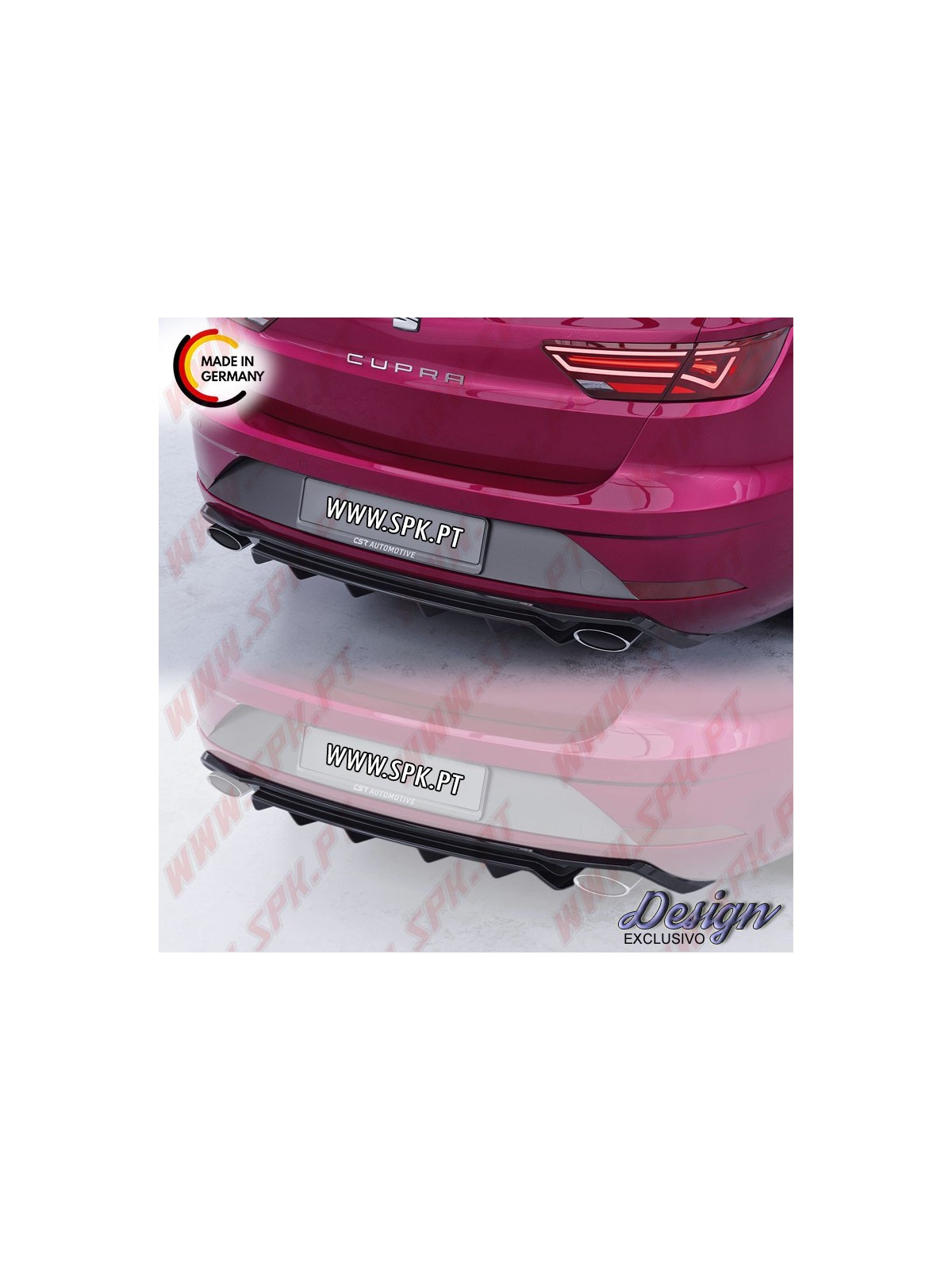 Difusor Traseiro - Seat Leon 5F ST - Cupra 300 (2018-2020)