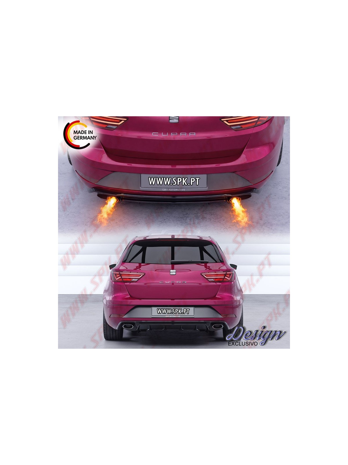 Difusor Traseiro - Seat Leon 5F ST - Cupra 300 (2018-2020)