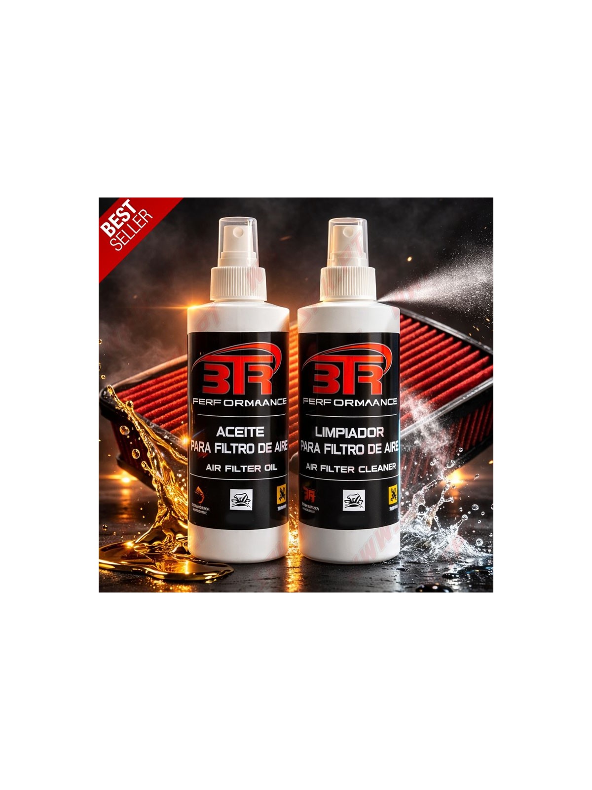 Kit de Limpeza para Filtros de Ar Laváveis - Competição