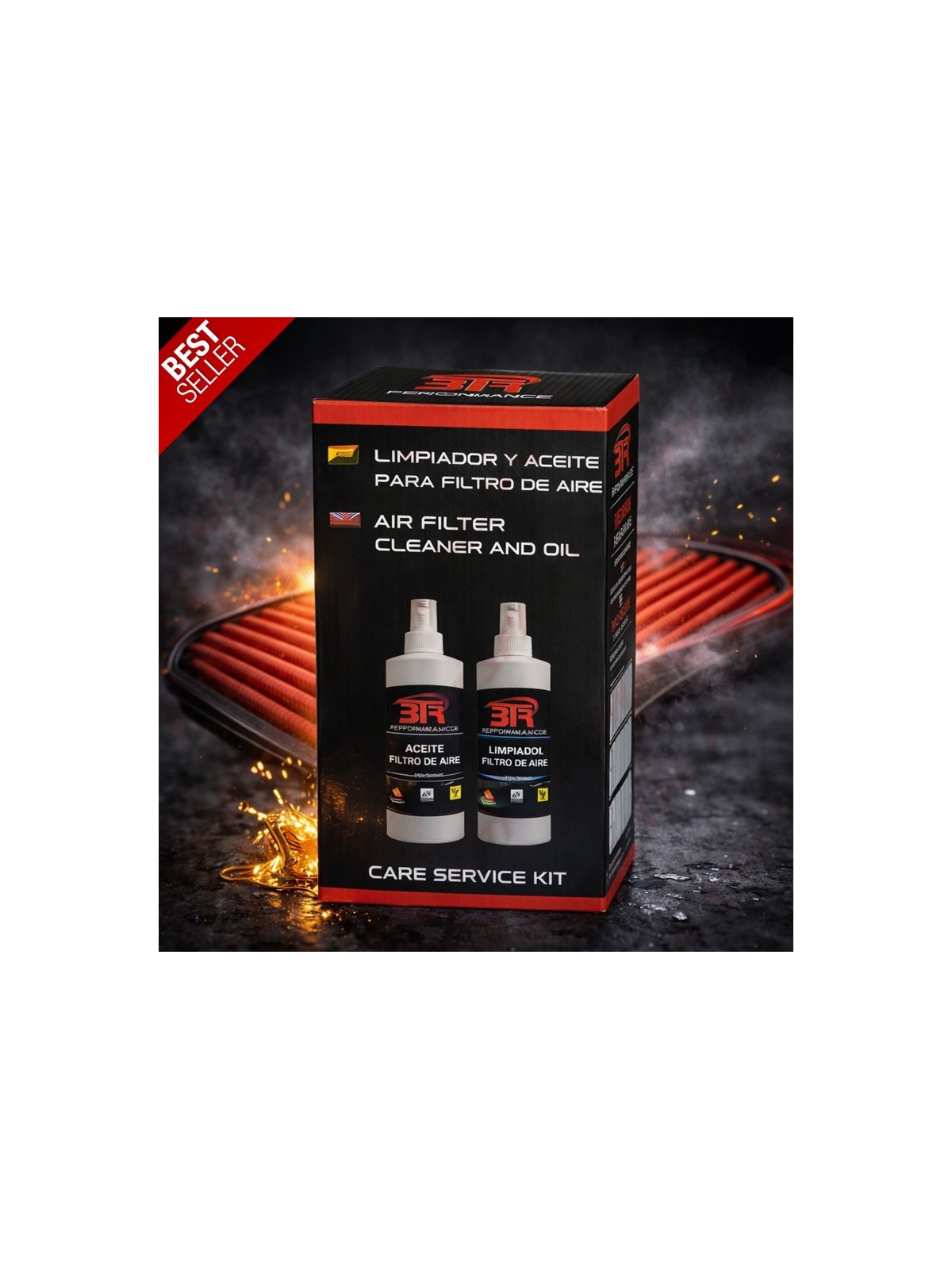 Kit de Limpeza para Filtros de Ar Laváveis - Competição