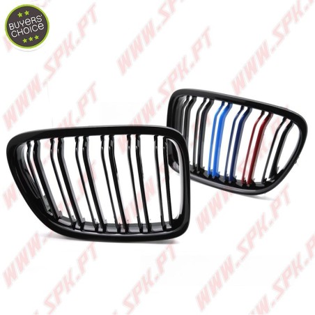 Grelhas Frontais Look M Tri-Color - BMW X1 E84 (2009-2014)