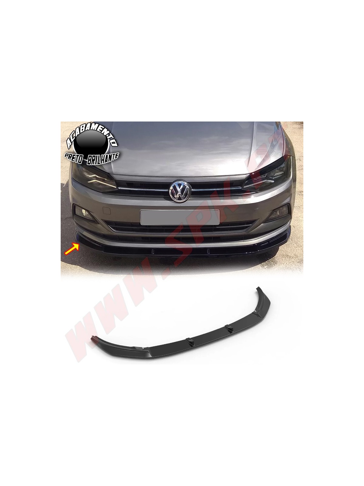 Lip Spoiler Frontal - VW Polo 6 (2017-)